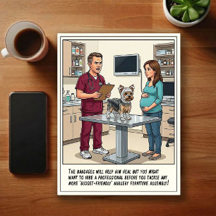 Postal Aventuras de Caricaturas en la Sala de Emergencias