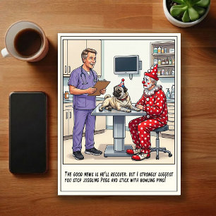 Postal Aventuras de Urgencias Veterinarias Dibujos Animad