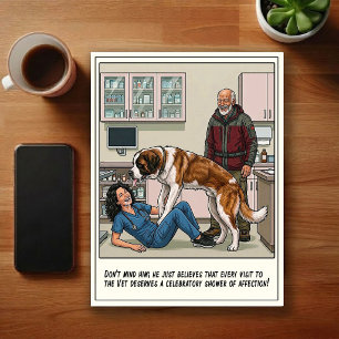 Postal Aventuras de Urgencias Veterinarias Dibujos Animad