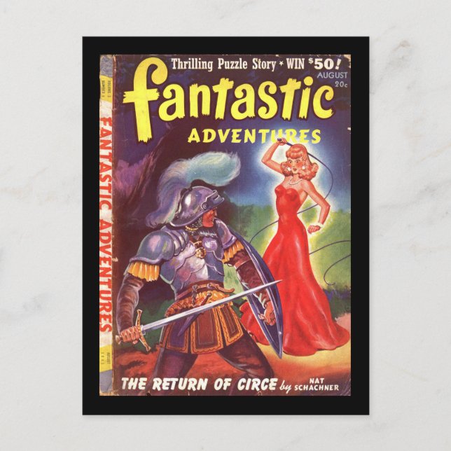 Postal Aventuras fantásticas v03 n06 (1941-08.Ziff-Davis) (Anverso)