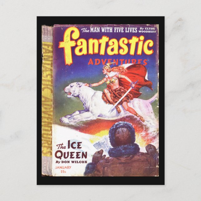 Postal Aventuras fantásticas v05 n01 (1943-01.Ziff-Davis) (Anverso)