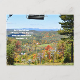 Postal Aventuras para cualquiera de la montaña Mohawk, CT