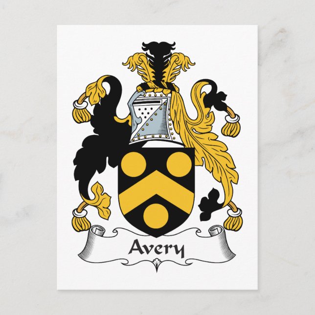 Postal Avery Family Crest (Anverso)