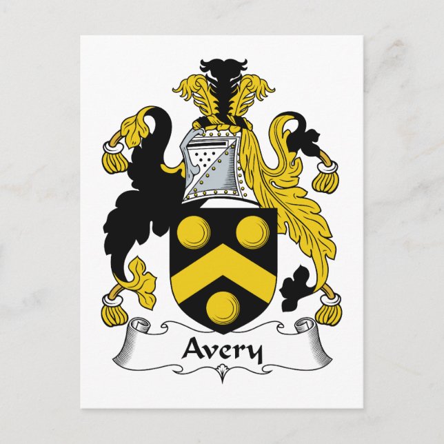 Postal Avery Family Crest (Anverso)