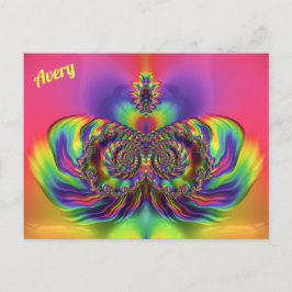 Postal AVERY ~ Patrón de diseño 3D ~ Múltiples colores