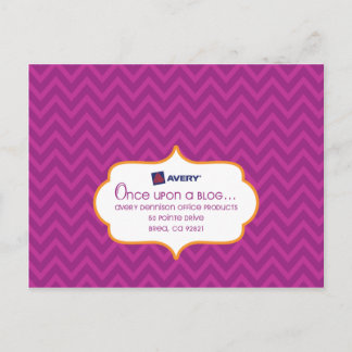 Postal Avery SocialLuxe Postcard