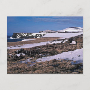 Postal Aves acantilados de la isla St. Paul, punto suroes