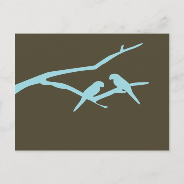 Postal Aves de amor (Anverso)