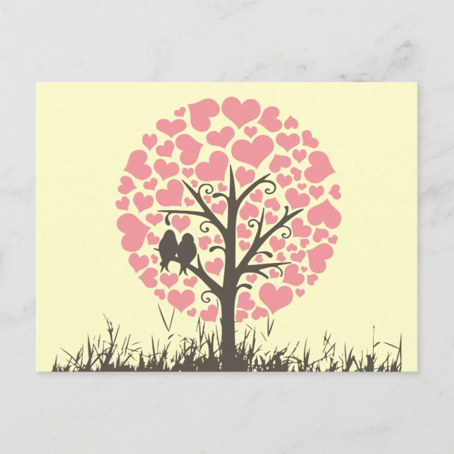 Postal Aves de amor (Anverso)