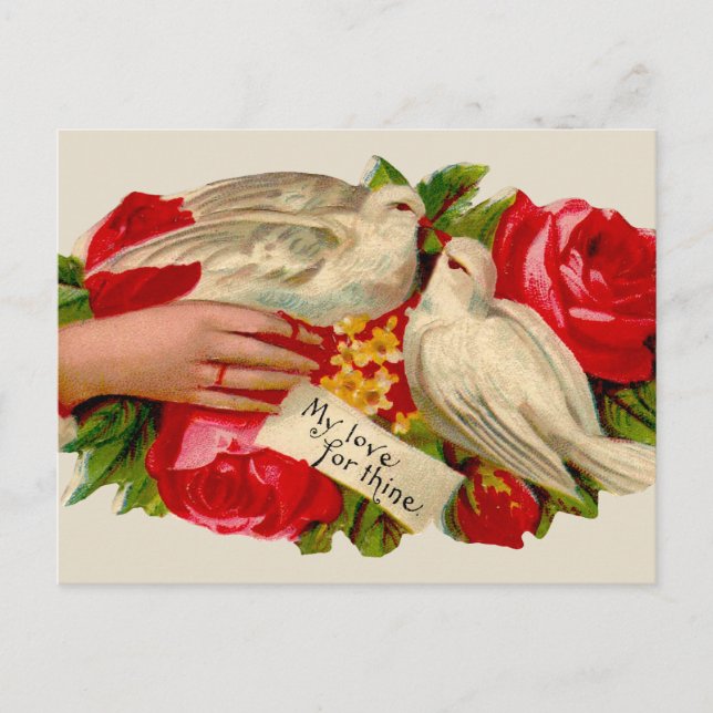 Postal Aves de época Amo victoriano Adorable Arte Clásico (Anverso)