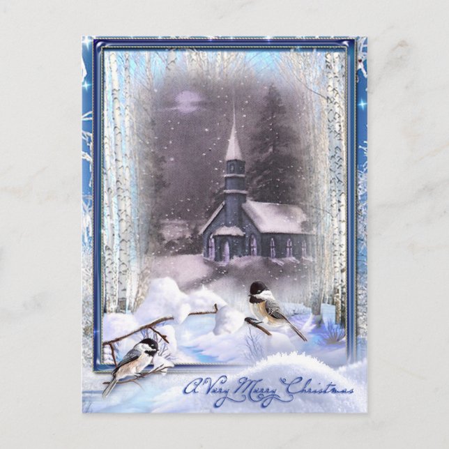 Postal Aves de Invierno (Anverso)