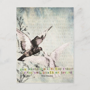 Postal Aves de primavera