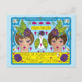 Postal Aves De Una Pluma_