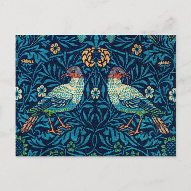 Postal Aves de William Morris (Anverso)