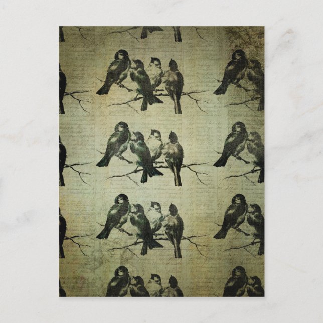 Postal Aves en una sucursal en el área de BAckground (Anverso)