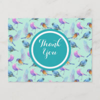 Aves Exóticas Silvestres Patrón de acuarela Gracia