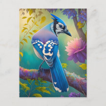 Aves fantásticas Jay azul