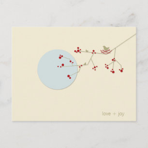 Postal Aves Nantes Y Bebé Familiar Gracias Postcard