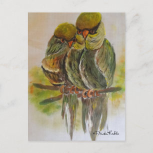 Postal Aves pintadas de Frida Kahlo