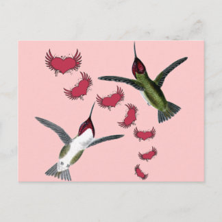Postal Aves tartamudeadas arrancan el corazón con alas