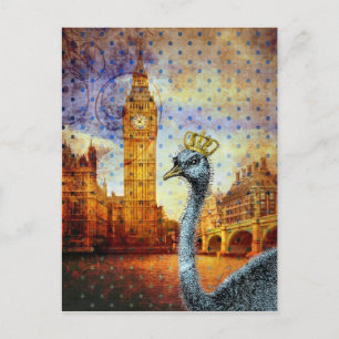 Postal Avestruz Real en Londres