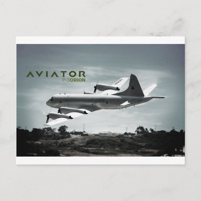 Postal Aviador P3 Avión Orion (Anverso)