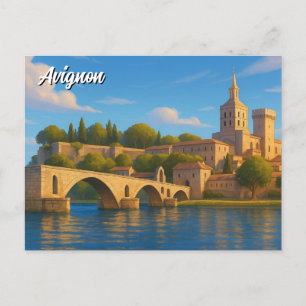 Postal Avignon France Palais des Papes