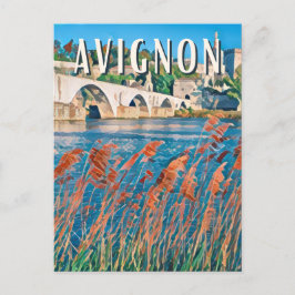 Postal Avignon Photo Vintage