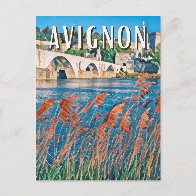 Postal Avignon Photo Vintage  (Anverso)