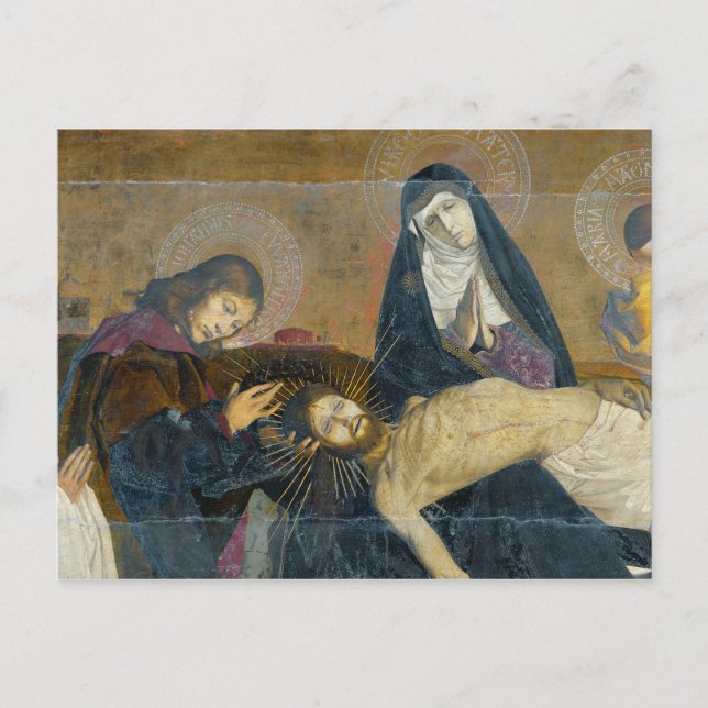 Postal Avignon Pieta, 1450-60 (Anverso)