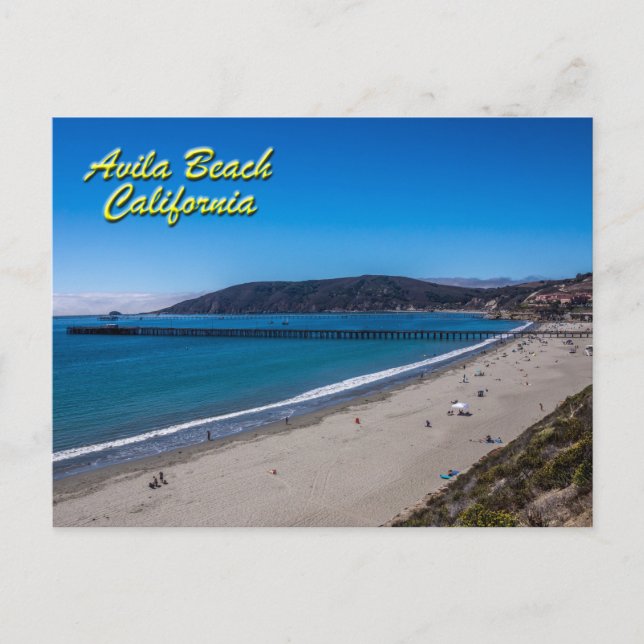 Postal Avila Beach, California Postcard (Anverso)