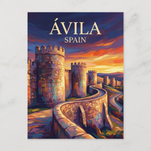 Postal Ávila - Murallas España