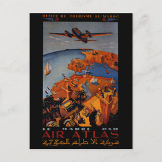 Postal Avión Antiguo - Regalos y saludos de viaje