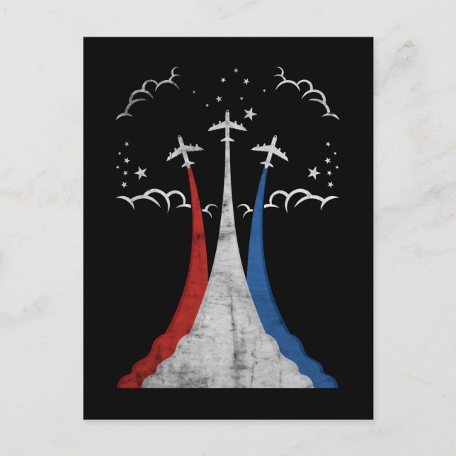 Postal Avión Antiguo USA Día de la Independencia de Aviac (Anverso)