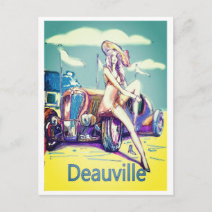 Postal avión británico de moto de raza deauville 1900