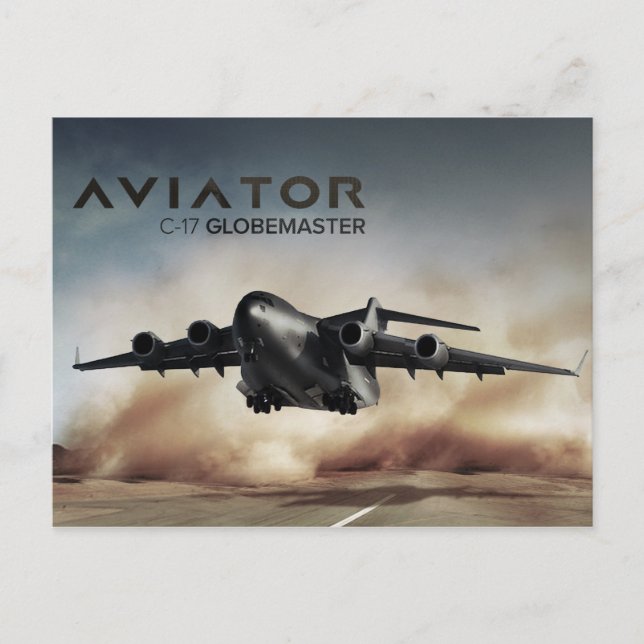 Postal Avión C-17 Globemaster Cargo (Anverso)