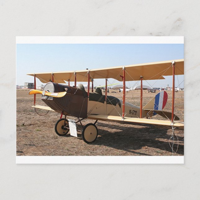 Postal Avión Curtiss Jenny Biplane (Anverso)