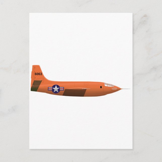 Postal Avión de Bell X-1 Rocket (Anverso)