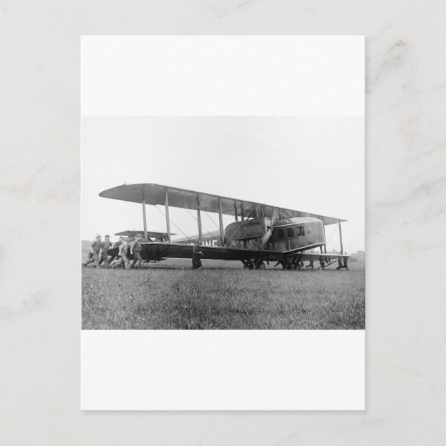 Postal Avión de Biplane, 1919 (Anverso)