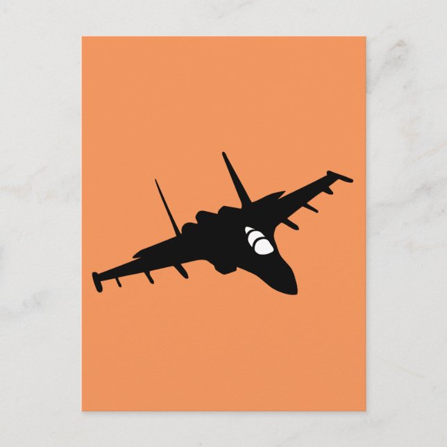 Postal avión de combate (Anverso)