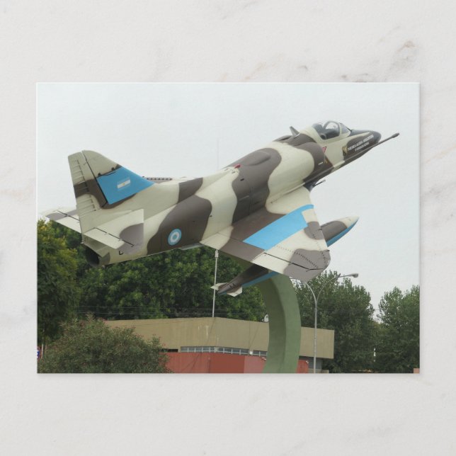 Postal Avión de combate argentino (Anverso)