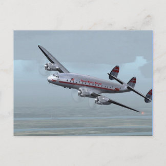 POSTAL AVIÓN DE CONSTELLACIÓN — ¡HISTORIA DE AVIACIÓN!