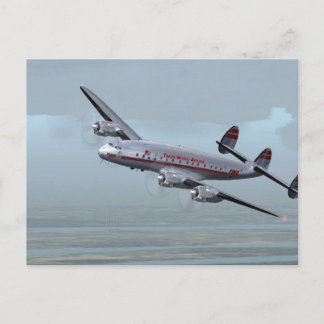 POSTAL AVIÓN DE CONSTELLACIÓN — ¡HISTORIA DE AVIACIÓN!