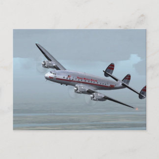 POSTAL AVIÓN DE CONSTELLACIÓN — ¡HISTORIA DE AVIACIÓN!