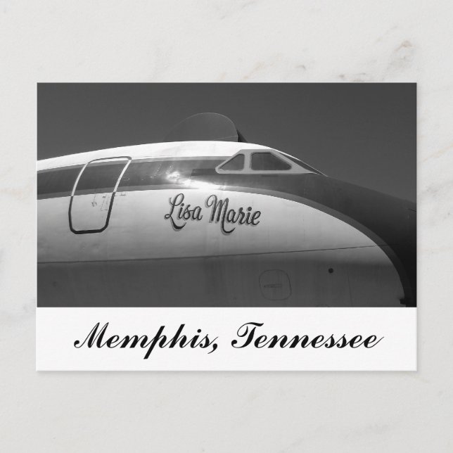 Postal Avión de Lisa Marie Memphis Tennessee (Anverso)