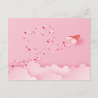 Avión de papel recortado
