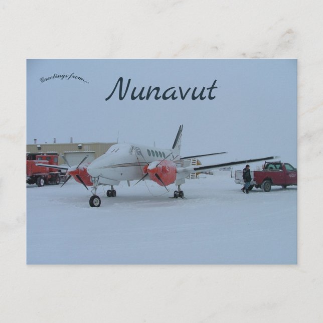 Postal Avión en Arctic Bay Nunavut Canadá (Anverso)