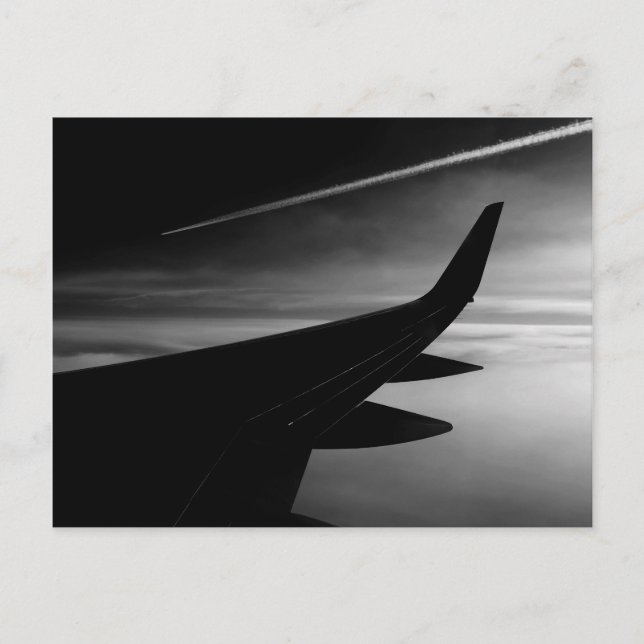 Postal Avión en el aire (Anverso)