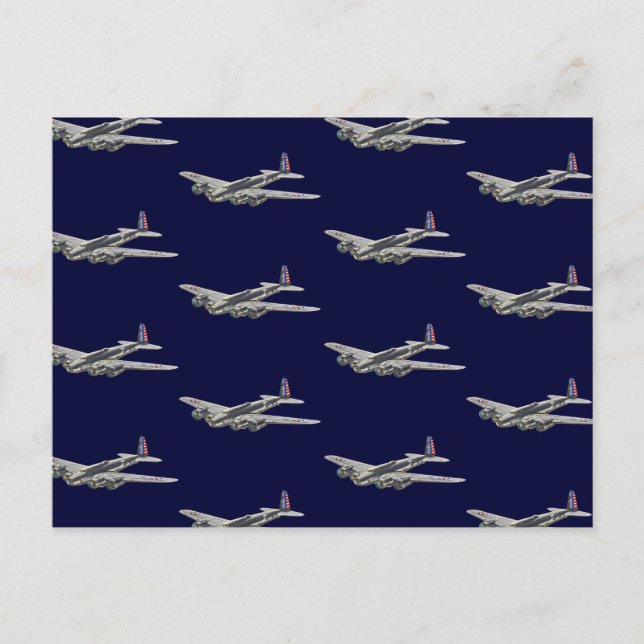 Postal Avión estadounidense Vintage WII 2 (Anverso)