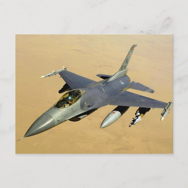 Postal Avión F-16 Fighting Falcon Block 40 (Anverso)